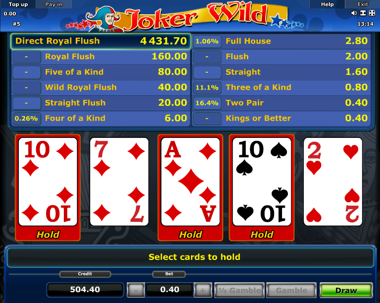 Joker Wild Novomatic