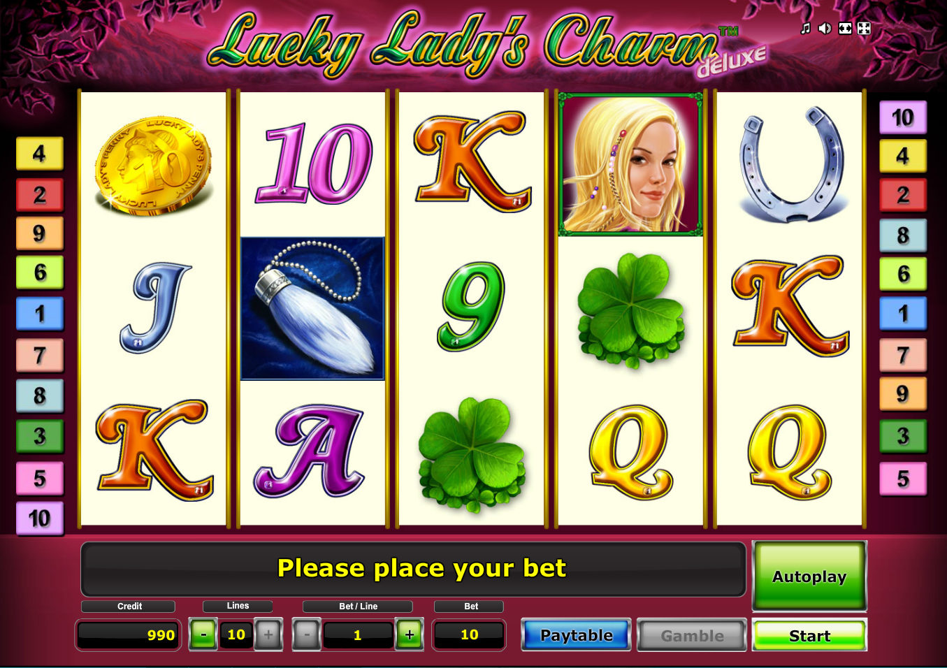 Lucky Ladys Charm Deluxe