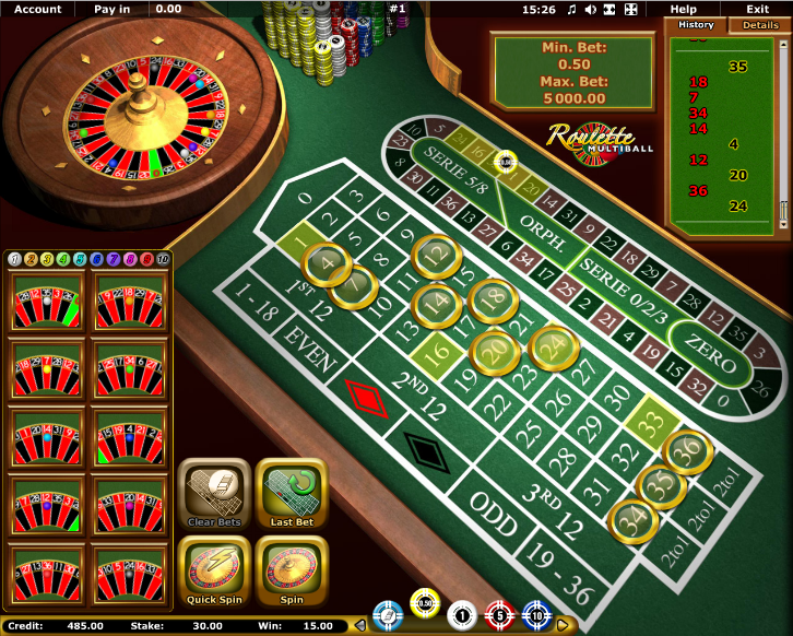 Multiball Roulette Novomatic