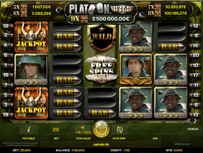 Platoon Wild Progressive