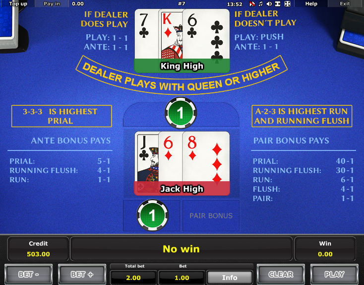Royal Crown Three Card Brag